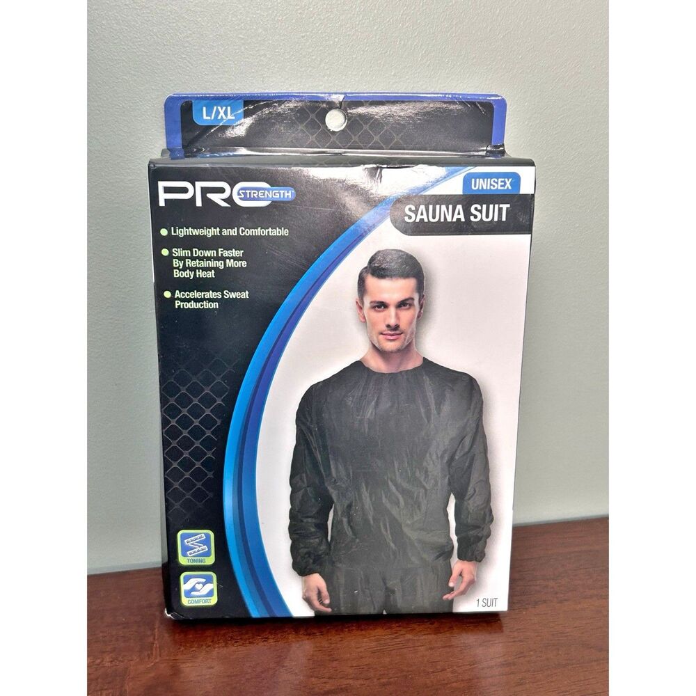 Sauna Suit Pro Strength Unisex L/XL 2Pc Lightweight Promotes Sweat & Weight Loss